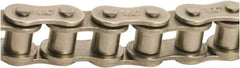 Tritan - 3/8" Pitch, ANSI 35, Single Strand Roller Chain - Chain No. 35NP, 1,776 Lb. Capacity, 10 Ft. Long, 1/5" Roller Diam, 3/16" Roller Width - Eagle Tool & Supply