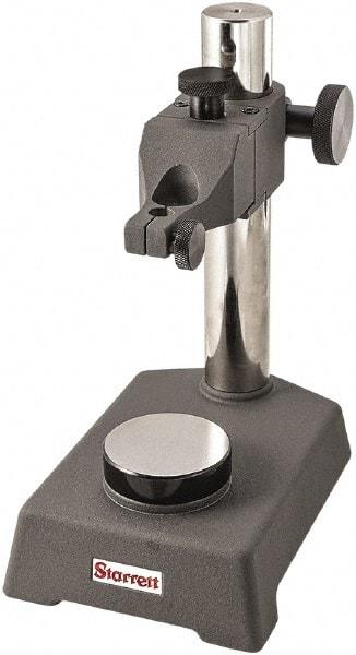Starrett - Cast Iron, Round Base, Indicator Transfer Stand - Includes Holder - Eagle Tool & Supply