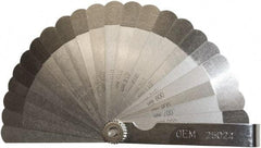 OEM Tools - 22 Piece, 0.004 to 0.027" Thick, Feeler Gage Set - 3-1/4" Leaf Length, 1/2" Wide, Steel - Eagle Tool & Supply