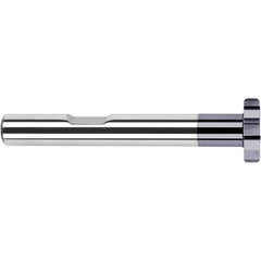 Harvey Tool - 3/4" Cut Diam, 3/16" Cut Width, 3/8" Shank, Straight-Tooth Woodruff Keyseat Cutter - Exact Industrial Supply