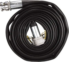 Dixon Valve & Coupling - 2" ID, 200 Working psi, Black Nitrile Fire Hose - Male x Female NPSH Ends, 50' Long, 600 Burst psi - Eagle Tool & Supply