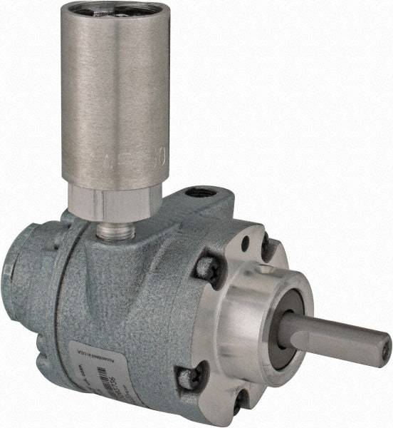 Gast - 1/2 hp Reversible Hub Air Actuated Motor - 6,000 Max RPM, 1.14" Shaft Length, 4.66" OAL, 3/8" Shaft Diam - Eagle Tool & Supply