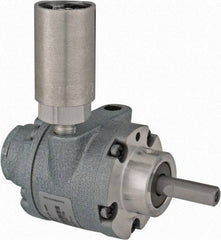 Gast - 1/2 hp Reversible Hub Air Actuated Motor - 6,000 Max RPM, 1.14" Shaft Length, 4.66" OAL, 3/8" Shaft Diam - Eagle Tool & Supply