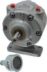 Gast - 1-1/2 hp Reversible Foot Air Actuated Motor - 3,000 Max RPM, 1.12" Shaft Length, 5.81" OAL, 1/2" Shaft Diam - Eagle Tool & Supply