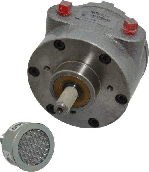 Gast - 1-1/2 hp Reversible Face Air Actuated Motor - 3,000 Max RPM, 1.12" Shaft Length, 5.81" OAL, 1/2" Shaft Diam - Eagle Tool & Supply