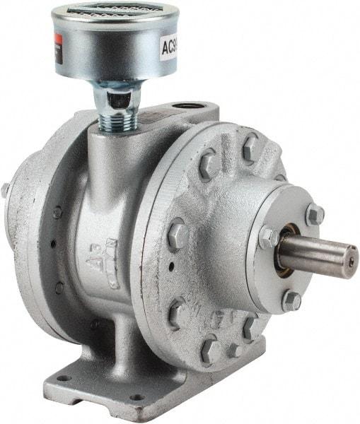 Gast - 5 hp Reversible Foot Air Actuated Motor - 2,500 Max RPM, 1.53" Shaft Length, 8.41" OAL, 3/4" Shaft Diam - Eagle Tool & Supply
