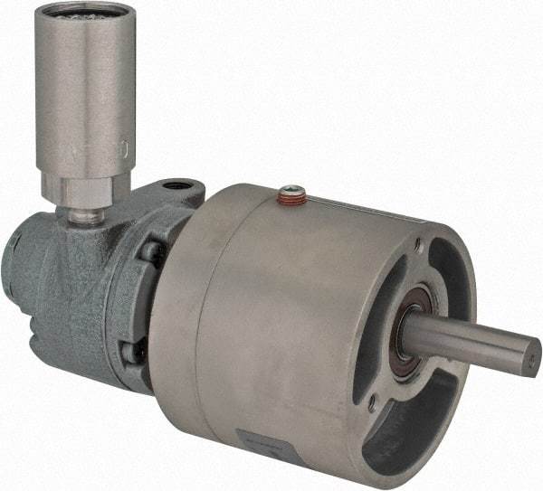 Gast - 1/3 hp Reversible Face Air Actuated Motor - 15:1 Gear Ratio, 350 Max RPM, 6.88" OAL, 1/2" Shaft Diam - Eagle Tool & Supply