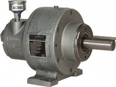 Gast - 1-1/2 hp Reversible Face/Foot Air Actuated Motor - 10:1 Gear Ratio, 300 Max RPM, 11.56" OAL, 1" Shaft Diam - Eagle Tool & Supply