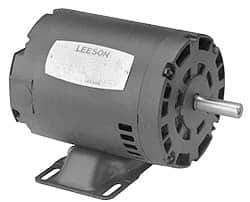 Leeson - 2 Max hp, 3,450 Max RPM, Electric AC DC Motor - 115, 208, 230 V Input, Single Phase, 56H Frame - Eagle Tool & Supply