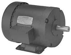 Leeson - 1/4 Max hp, 1,725 Max RPM, Electric AC DC Motor - 208-230/460 V Input, Three Phase, 48 Frame - Eagle Tool & Supply