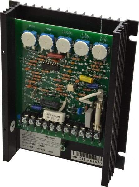 Dart Controls - 2 Max hp, 30 Max RPM, Electric AC DC Motor - 120, 240 V Input - Eagle Tool & Supply