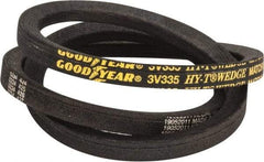 Continental ContiTech - Section 3V, 34" Outside Length, V-Belt - Fiber Reinforced Wingprene Rubber, HY-T Wedge MatchmakerEnvelope, No. 3V335 - Eagle Tool & Supply
