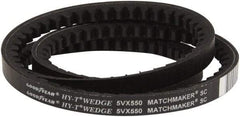 Continental ContiTech - Section 5VX, 55" Outside Length, V-Belt - Fiber Reinforced Wingprene Rubber, HY-T Wedge Matchmaker Cogged, No. 5VX550 - Eagle Tool & Supply