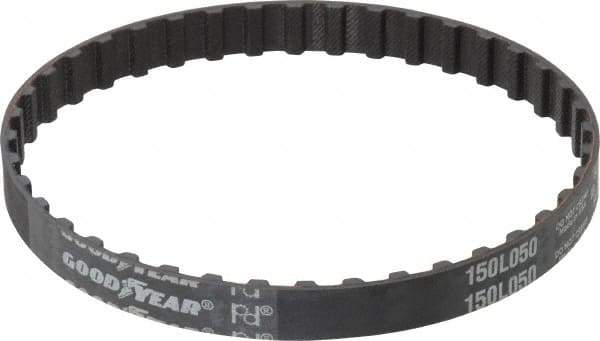 Continental ContiTech - Section L, 1/2" Wide, Timing Belt - Helanca Weave Stretch Nylon, L Series Belts Positive Drive, No. 150L - Eagle Tool & Supply
