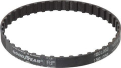 Continental ContiTech - Section L, 1/2" Wide, Timing Belt - Helanca Weave Stretch Nylon, L Series Belts Positive Drive, No. 150L - Eagle Tool & Supply