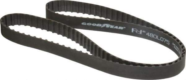 Continental ContiTech - Section L, 3/4" Wide, Timing Belt - Helanca Weave Stretch Nylon, L Series Belts Positive Drive, No. 480L - Eagle Tool & Supply