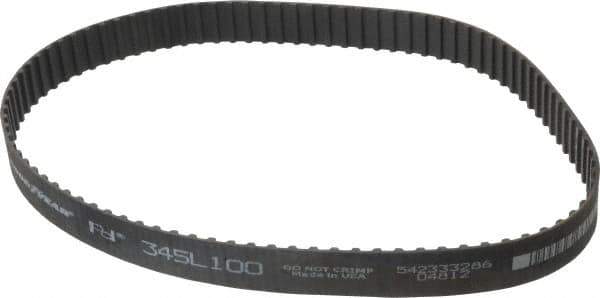 Continental ContiTech - Section L, 1" Wide, Timing Belt - Helanca Weave Stretch Nylon, L Series Belts Positive Drive, No. 345L - Eagle Tool & Supply