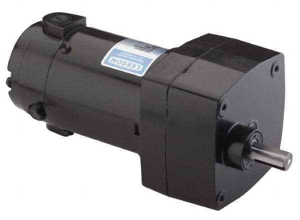 Leeson - 1/15 Max hp, 142 Max RPM, Electric AC DC Motor - 115 V Input, Single Phase, 31 Frame - Eagle Tool & Supply