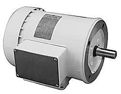 Leeson - 3/4 Max hp, 1,725 Max RPM, Electric AC DC Motor - 208-230/460 V Input, Three Phase, D56C Frame - Eagle Tool & Supply