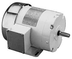 Leeson - 1/4 Max hp, 1,725 Max RPM, Electric AC DC Motor - 208-230/460 V Input, Three Phase, B56C Frame - Eagle Tool & Supply