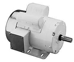 Leeson - 2 Max hp, 1,740 Max RPM, Electric AC DC Motor - 115, 208, 230 V Input, Single Phase, F182T Frame - Eagle Tool & Supply