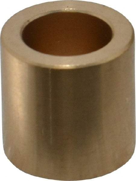 Made in USA - 1/2" Inside x 3/4" Outside Diam, Cast Bronze Sleeve Bearing - 3/4" OAL - Eagle Tool & Supply