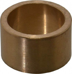 Made in USA - 1" Inside x 1-1/4" Outside Diam, Cast Bronze Sleeve Bearing - 3/4" OAL - Eagle Tool & Supply