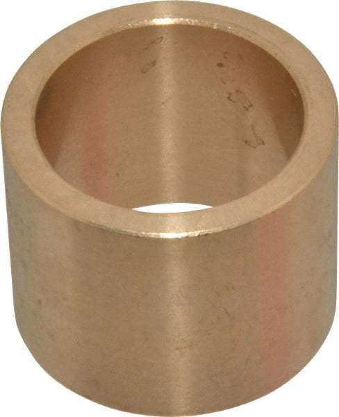 Made in USA - 1" Inside x 1-1/4" Outside Diam, Cast Bronze Sleeve Bearing - 1" OAL - Eagle Tool & Supply