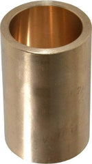 Made in USA - 1" Inside x 1-1/4" Outside Diam, Cast Bronze Sleeve Bearing - 2" OAL - Eagle Tool & Supply