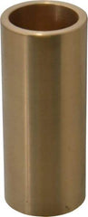 Made in USA - 1" Inside x 1-1/4" Outside Diam, Cast Bronze Sleeve Bearing - 3" OAL - Eagle Tool & Supply