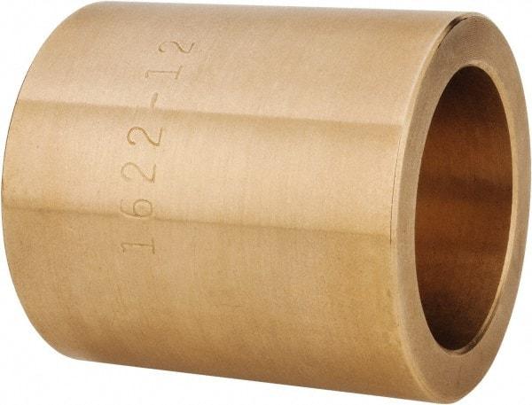 Made in USA - 1" Inside x 1-3/8" Outside Diam, Cast Bronze Sleeve Bearing - 1-1/2" OAL - Eagle Tool & Supply