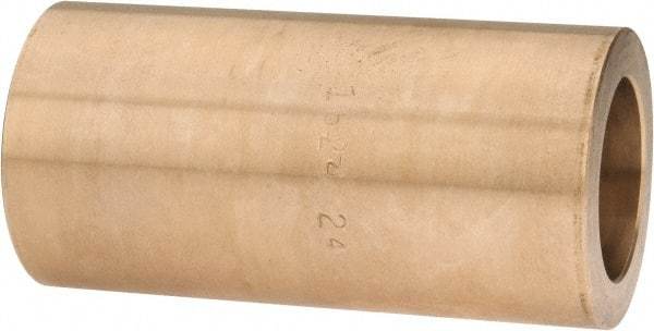 Made in USA - 1" Inside x 1-1/2" Outside Diam, Cast Bronze Sleeve Bearing - 3" OAL - Eagle Tool & Supply