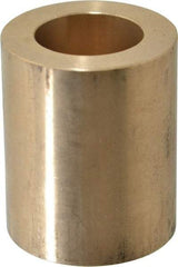 Made in USA - 1" Inside x 1-5/8" Outside Diam, Cast Bronze Sleeve Bearing - 2" OAL - Eagle Tool & Supply