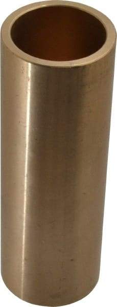 Made in USA - 1-1/8" Inside x 1-3/8" Outside Diam, Cast Bronze Sleeve Bearing - 4" OAL - Eagle Tool & Supply