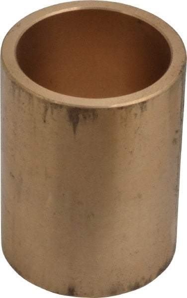 Made in USA - 1-1/4" Inside x 1-1/2" Outside Diam, Cast Bronze Sleeve Bearing - 2" OAL - Eagle Tool & Supply