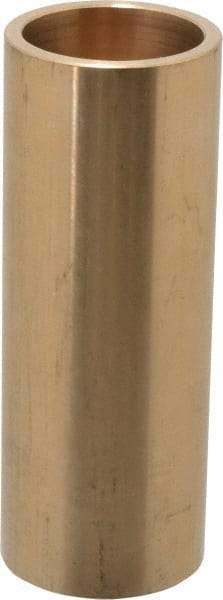 Made in USA - 1-1/4" Inside x 1-1/2" Outside Diam, Cast Bronze Sleeve Bearing - 4" OAL - Eagle Tool & Supply