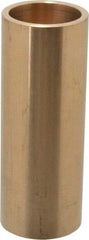 Made in USA - 1-1/4" Inside x 1-1/2" Outside Diam, Cast Bronze Sleeve Bearing - 4" OAL - Eagle Tool & Supply