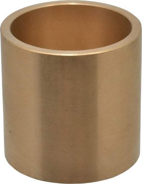 Made in USA - 1-1/2" Inside x 1-3/4" Outside Diam, Cast Bronze Sleeve Bearing - 1-3/4" OAL - Eagle Tool & Supply