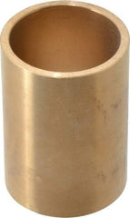 Made in USA - 1-1/2" Inside x 1-3/4" Outside Diam, Cast Bronze Sleeve Bearing - 2-1/2" OAL - Eagle Tool & Supply