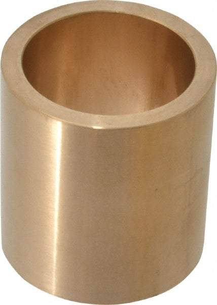 Made in USA - 1-1/2" Inside x 1-7/8" Outside Diam, Cast Bronze Sleeve Bearing - 2" OAL - Eagle Tool & Supply