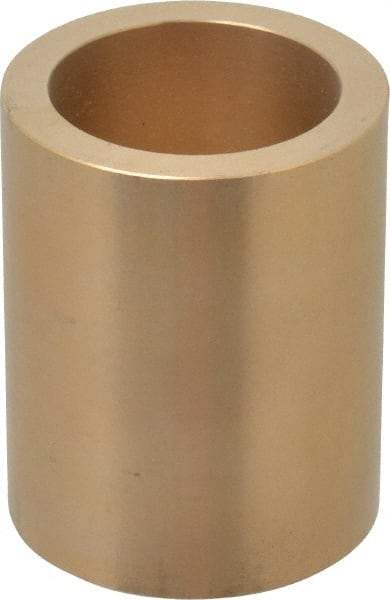 Made in USA - 1-1/2" Inside x 2" Outside Diam, Cast Bronze Sleeve Bearing - 2-1/2" OAL - Eagle Tool & Supply