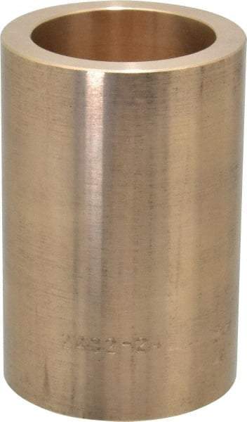 Made in USA - 1-1/2" Inside x 2" Outside Diam, Cast Bronze Sleeve Bearing - 3" OAL - Eagle Tool & Supply