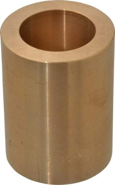 Made in USA - 1-1/2" Inside x 2-1/4" Outside Diam, Cast Bronze Sleeve Bearing - 3" OAL - Eagle Tool & Supply