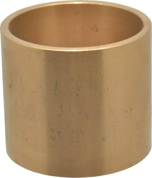 Made in USA - 2" Inside x 2-1/4" Outside Diam, Cast Bronze Sleeve Bearing - 2" OAL - Eagle Tool & Supply