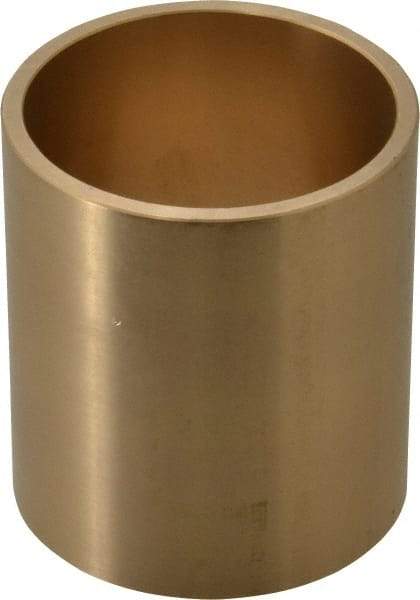 Made in USA - 2" Inside x 2-1/4" Outside Diam, Cast Bronze Sleeve Bearing - 2-1/2" OAL - Eagle Tool & Supply