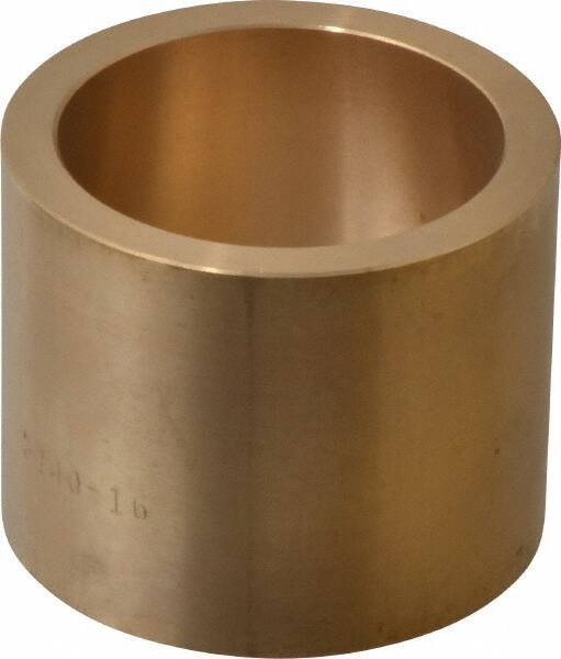 Made in USA - 2" Inside x 2-1/2" Outside Diam, Cast Bronze Sleeve Bearing - 2" OAL - Eagle Tool & Supply