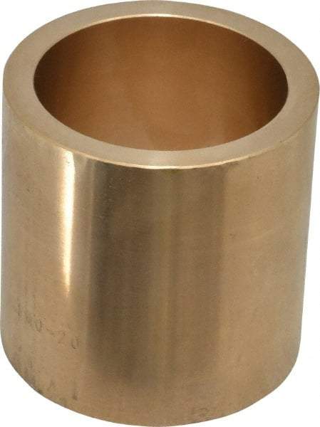 Made in USA - 2" Inside x 2-1/2" Outside Diam, Cast Bronze Sleeve Bearing - 2-1/2" OAL - Eagle Tool & Supply