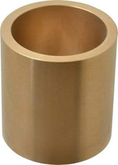 Made in USA - 2-1/4" Inside x 2-3/4" Outside Diam, Cast Bronze Sleeve Bearing - 3" OAL - Eagle Tool & Supply