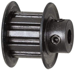 Power Drive - 44 Tooth, 5/16" Inside x 2-25/32" Outside Diam, Timing Belt Pulley - 1/4, 3/8" Belt Width, 2.801" Pitch Diam, Steel & Cast Iron - Eagle Tool & Supply