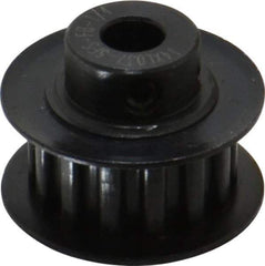 Power Drive - 14 Tooth, 1/4" Inside x 0.871" Outside Diam, Timing Belt Pulley - 1/4, 3/8" Belt Width, 0.891" Pitch Diam, Steel & Cast Iron - Eagle Tool & Supply